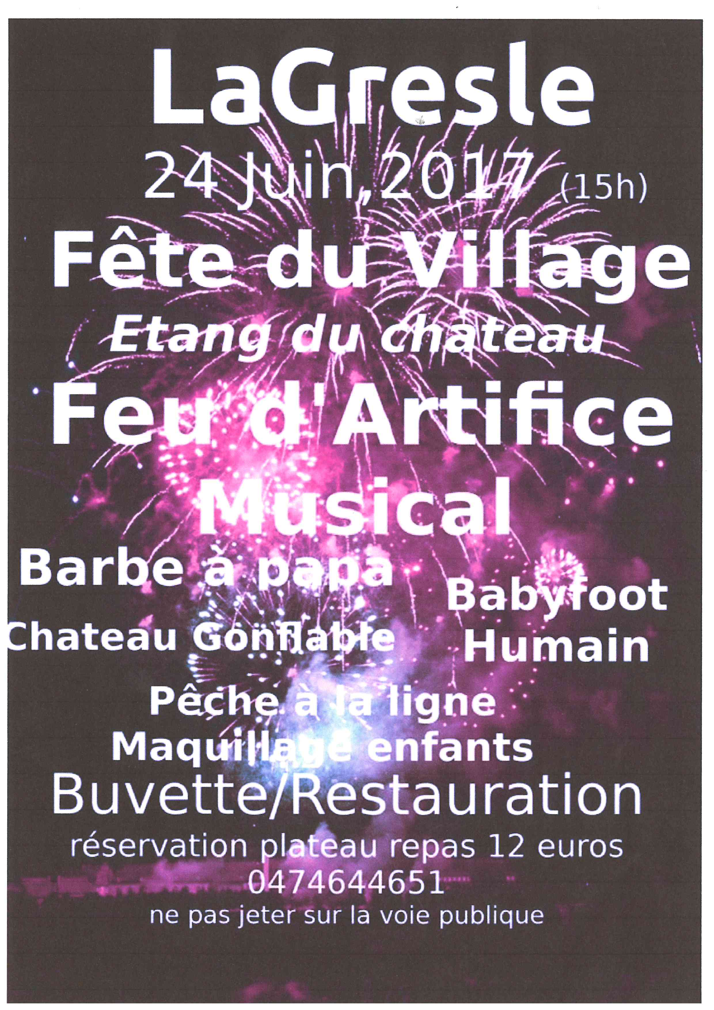 fête du village de la Gresle